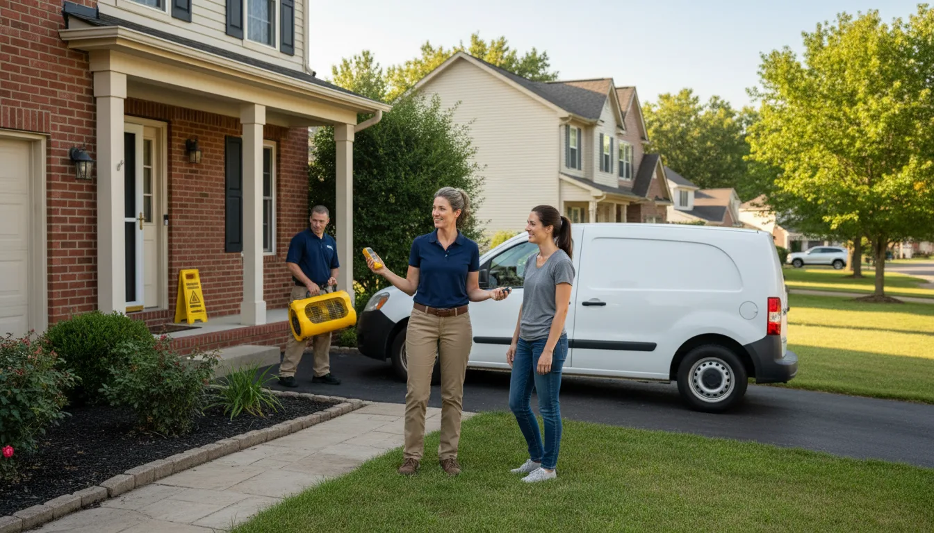 Water restoration image for Flood Water Cleanup, Removal And Restoration Services in Channing, MI